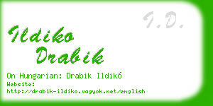ildiko drabik business card